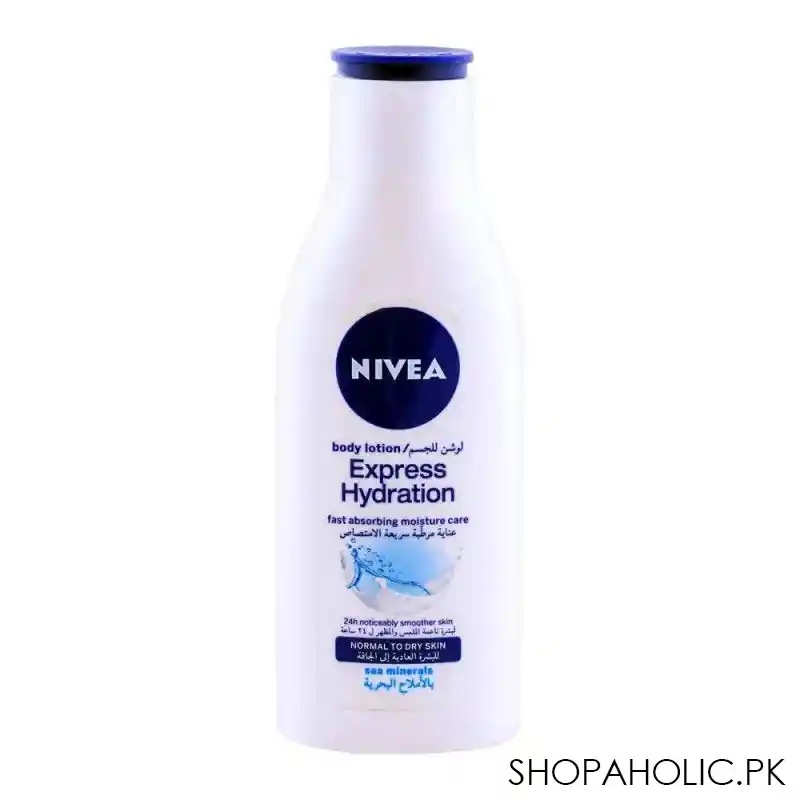 nivea express hydration normal to dry skin body lotion 125ml main image