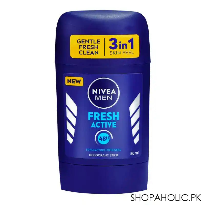 Nivea Men 48 Hour Fresh Active Long Lasting Freshness Deodorant Stick, For Men, 50ml - Main Image