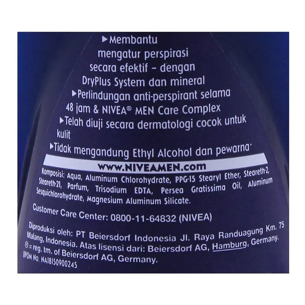 nivea men 48h dry impact plus roll on deodorant, 50ml image3