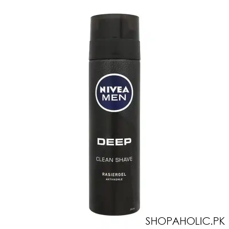 nivea men deep clean shave shaving gel, 200ml main image