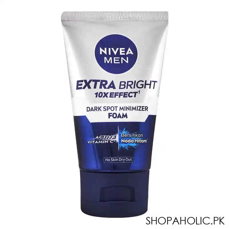 Nivea Men Extra Bright Dark Spot Minimizer Facial Foam, 100ml - Main Image