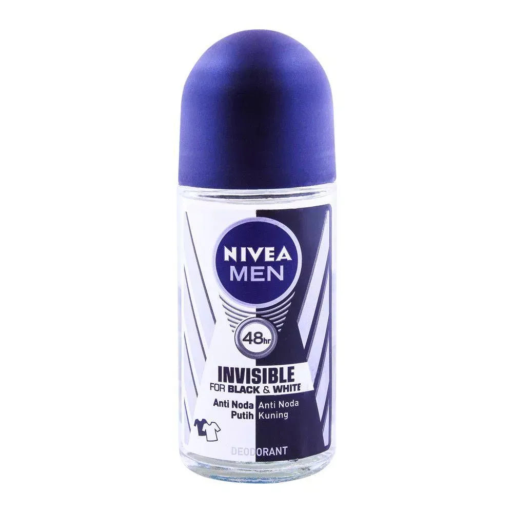 nivea men invisible original roll on, for black & white, 50ml main image