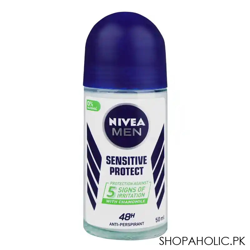 Nivea Men Sensitive Protect 48H Chamomile Anti-Perspirant Roll On, 50ml - Main Image