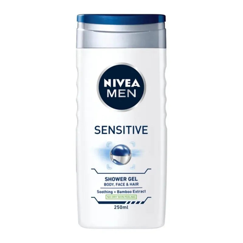 nivea men sensitive shower gel, 250ml main image