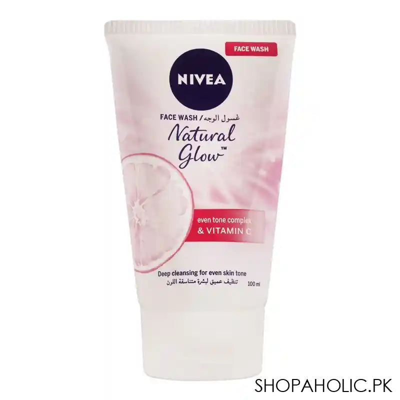 Nivea Natural Glow Even Tone Complex & Vitamin C Face Wash, 100ml - Main Image