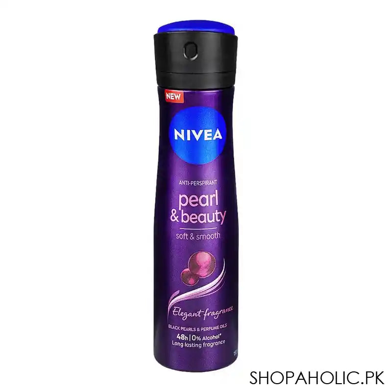 Nivea Pearl & Beauty Body Spray/Deodorant, For Women, 48H Lasting, Free Alcohol, Anti-Perspirant, 150ml - Main Image