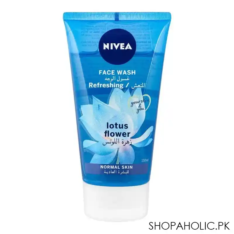 nivea refreshing face wash, normal skin, 150ml main image