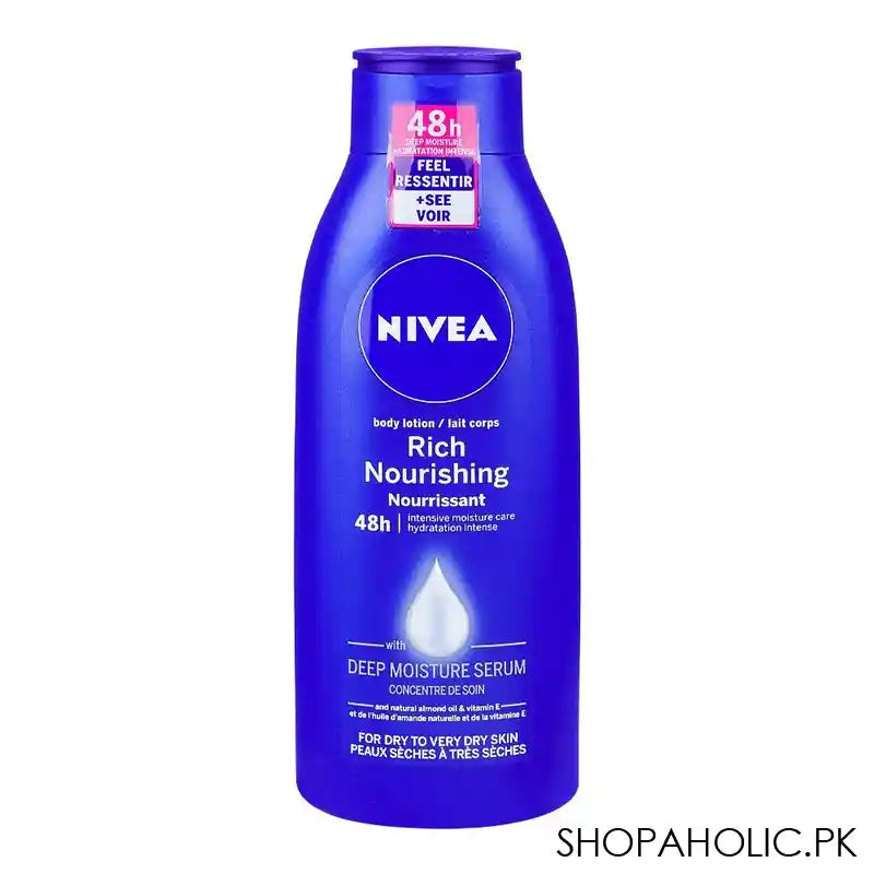 Nivea Rich Nourishing Bosy Lotion With Deep Moisture Serum, For Dry To Very Dry Skin, 400ml - Main Image