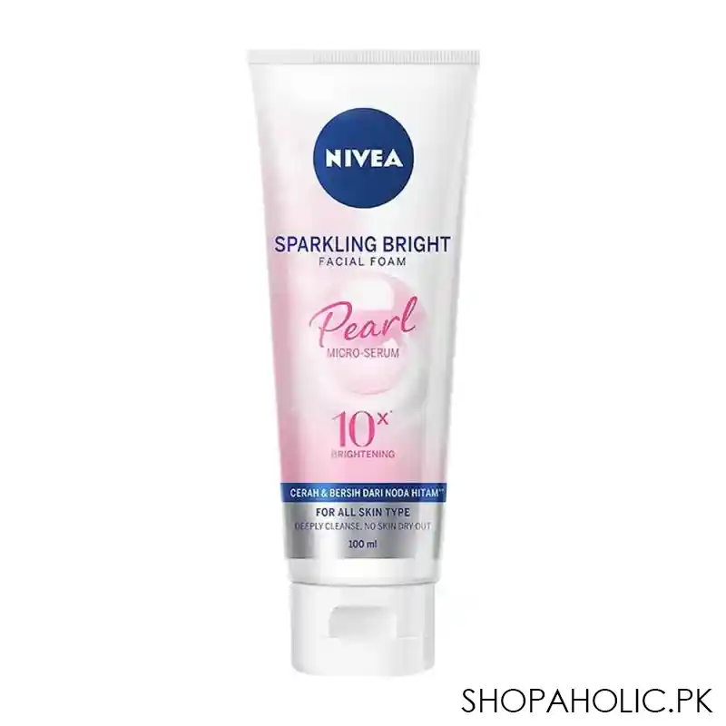 nivea sparkling white whitening facial foam 100ml main image