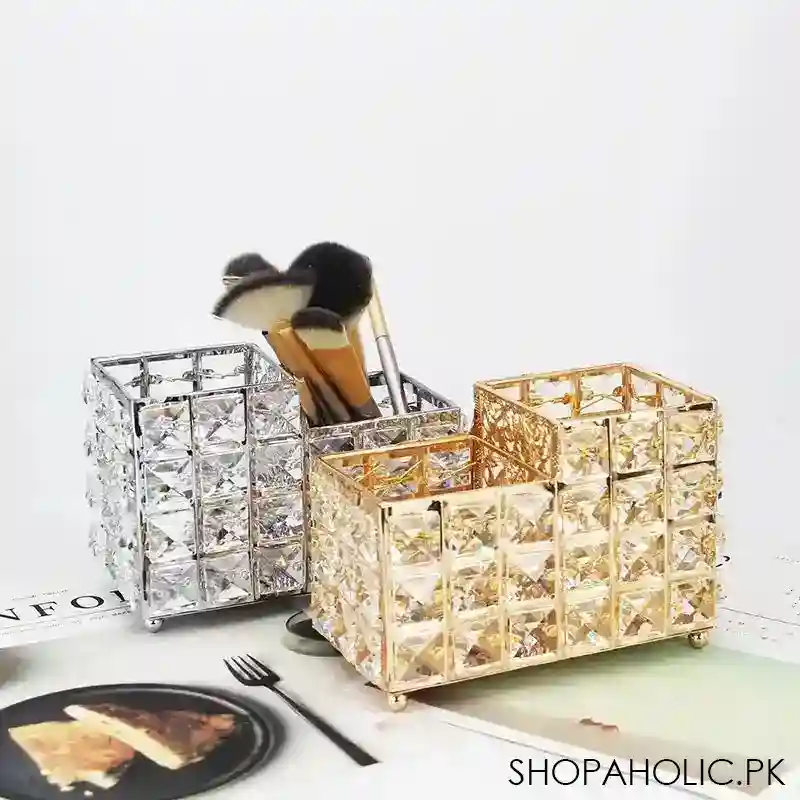 nordic crystal makeup brush holder image3