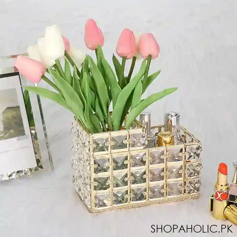 nordic crystal makeup brush holder image4