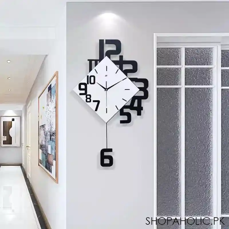 nordic style luxury swing wall clock main image