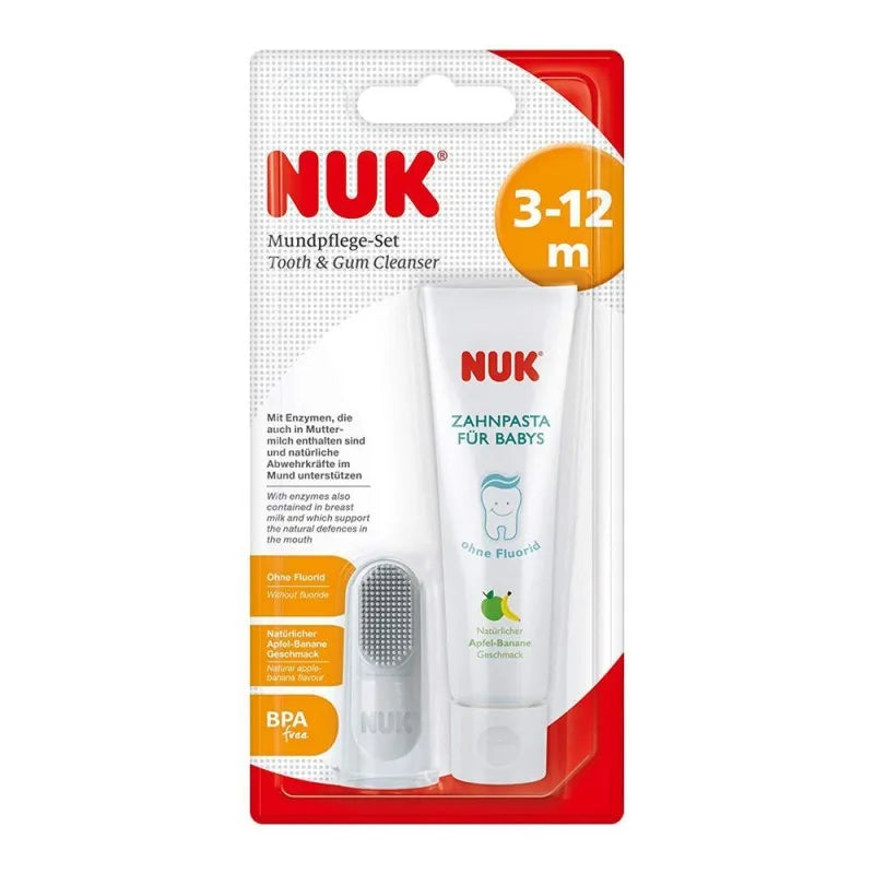 nuk baby tooth & gum cleaner set, 3 12m, 10256396 image2