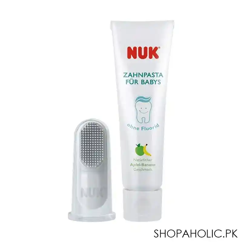 nuk baby tooth & gum cleaner set, 3 12m, 10256396 main image