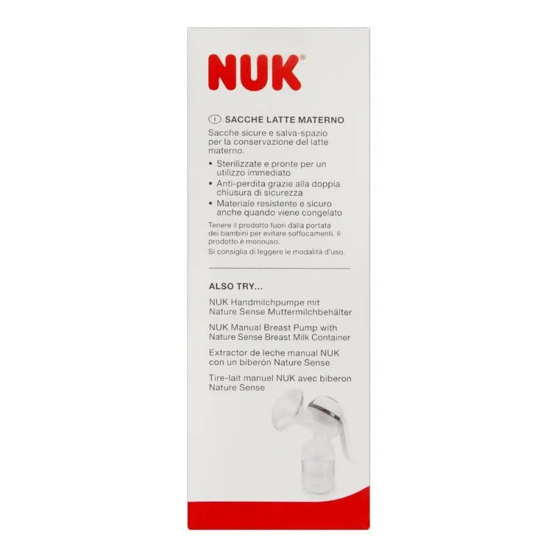 nuk double seal breast milk bags, 25 count, 10252126 image3