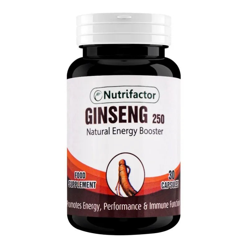 nutrifactor ginseng 250mg food supplement, 30 capsules main image