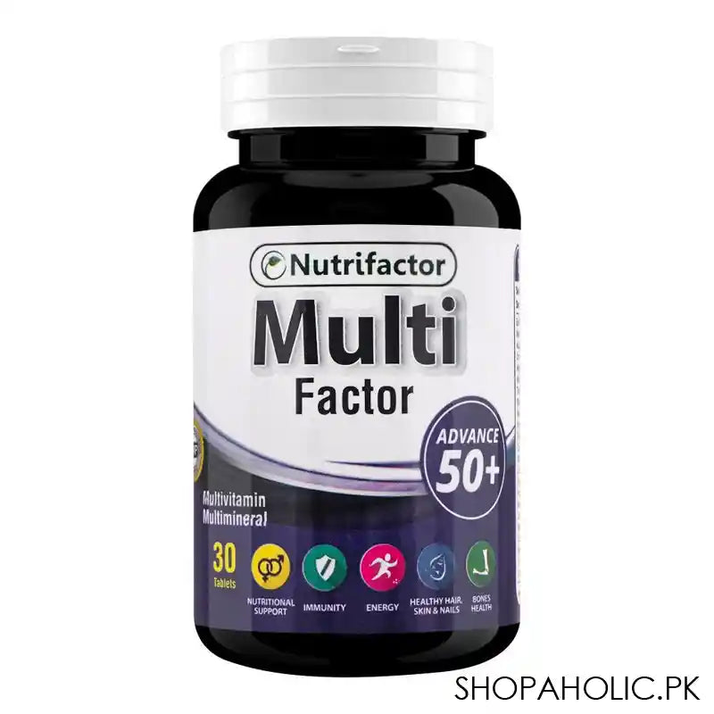 Nutrifactor Multi Factor Advance 50+ Multivitamin Food Supplement, 30 Tablets - Main Image