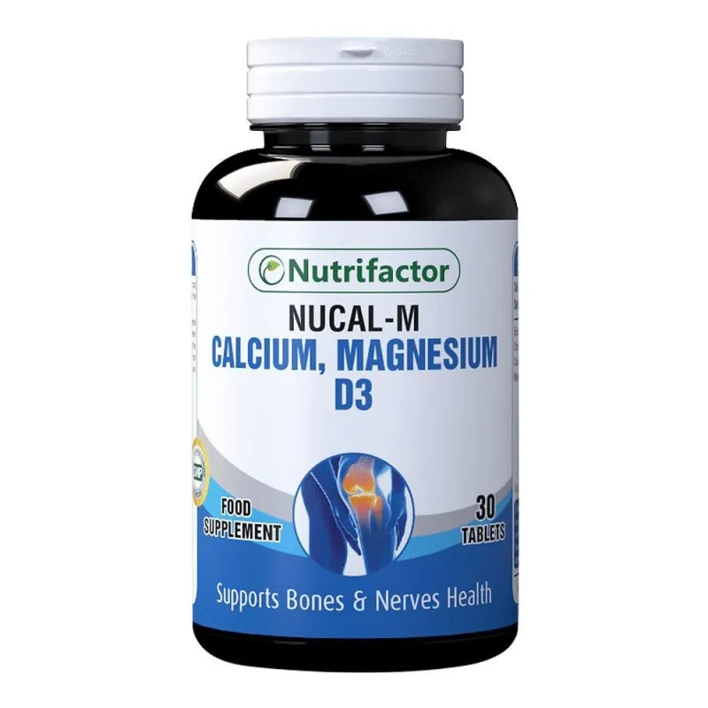 nutrifactor nucal m calcium, magnesium d3 food supplement, 30 tablets main image