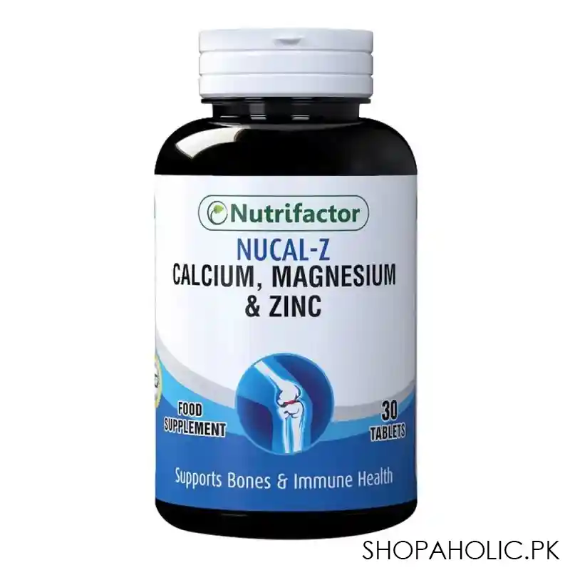 nutrifactor nucal z calcium, magnesium & zinc food supplement, 30 tablets main image