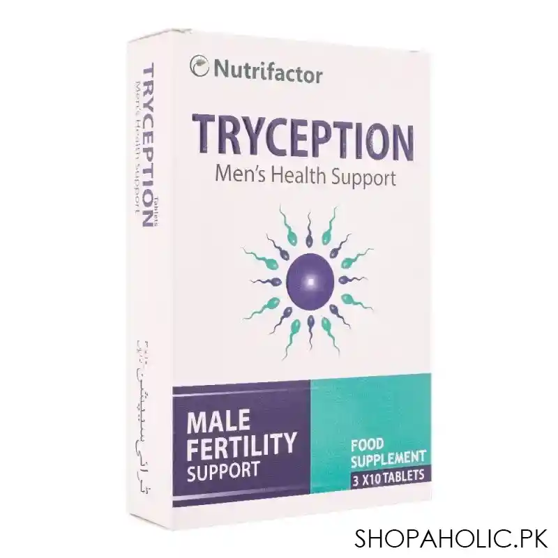 nutrifactor tryception men's health food supplement, 30 tablets main image