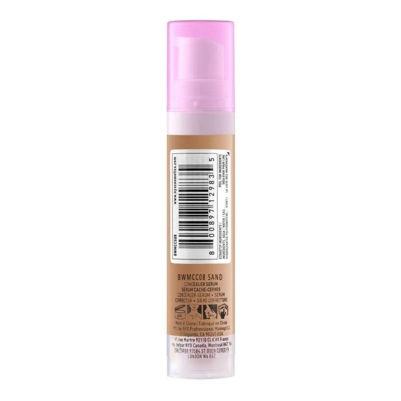 nyx bare with me concealer serum, sand, bwmcc08 image3