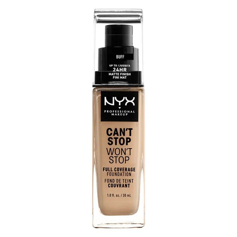 nyx can't stop won't stop 24hr full coverage foundation, buff image2