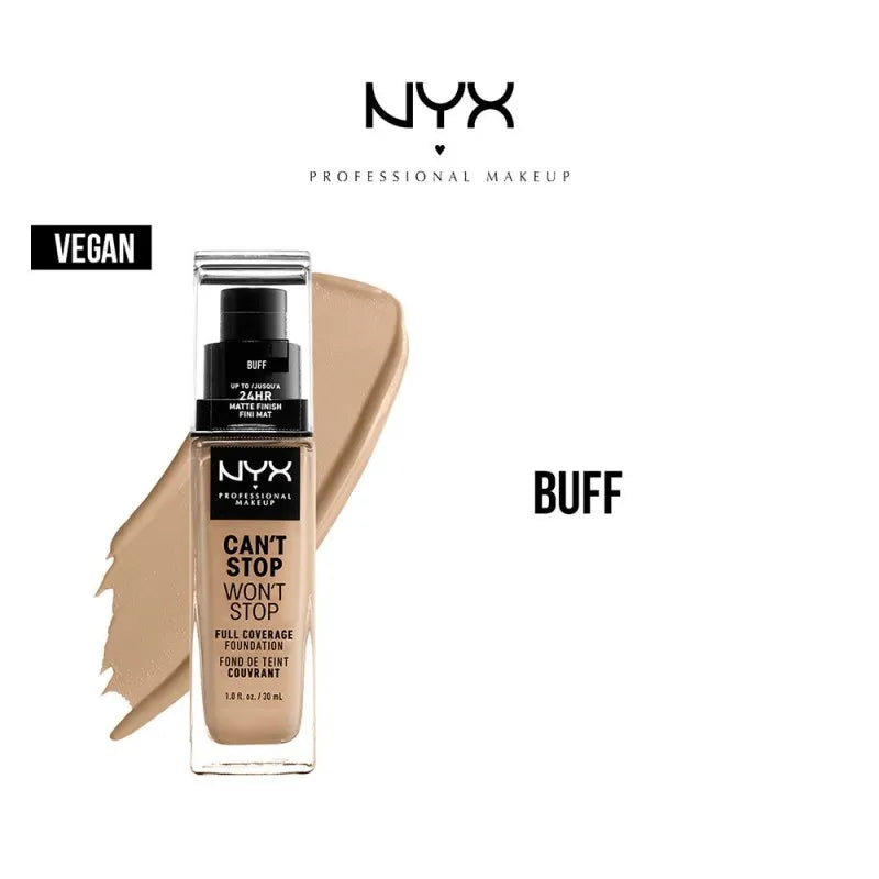 nyx can't stop won't stop 24hr full coverage foundation, buff main image