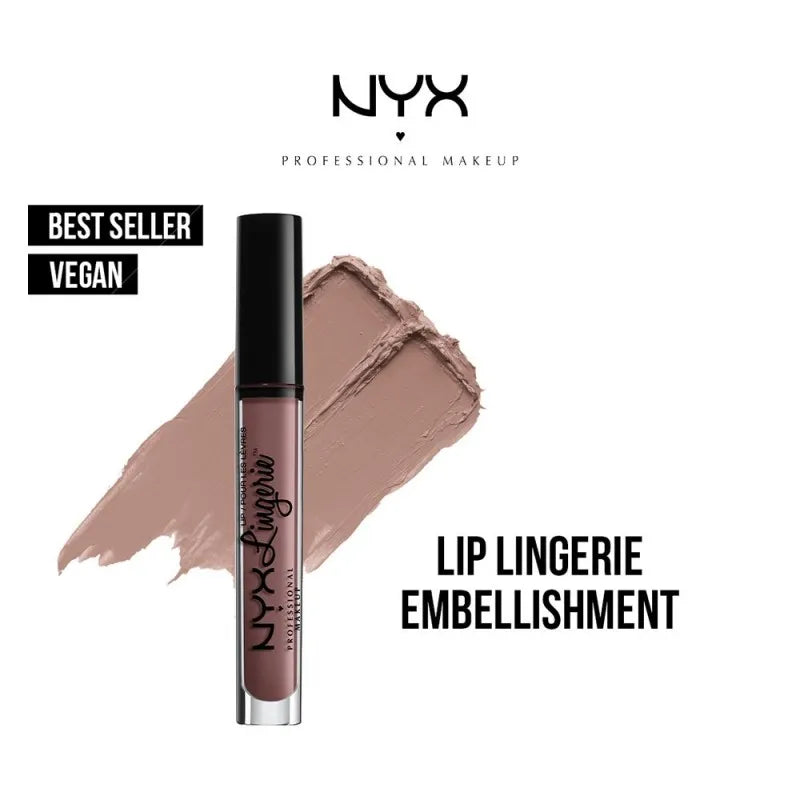 nyx liquid lipstick lip lingerie, 02 embellishment main image