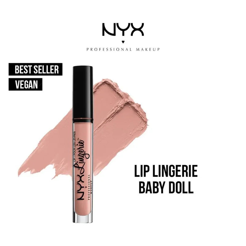 nyx liquid lipstick lip lingerie, 11 baby doll main image