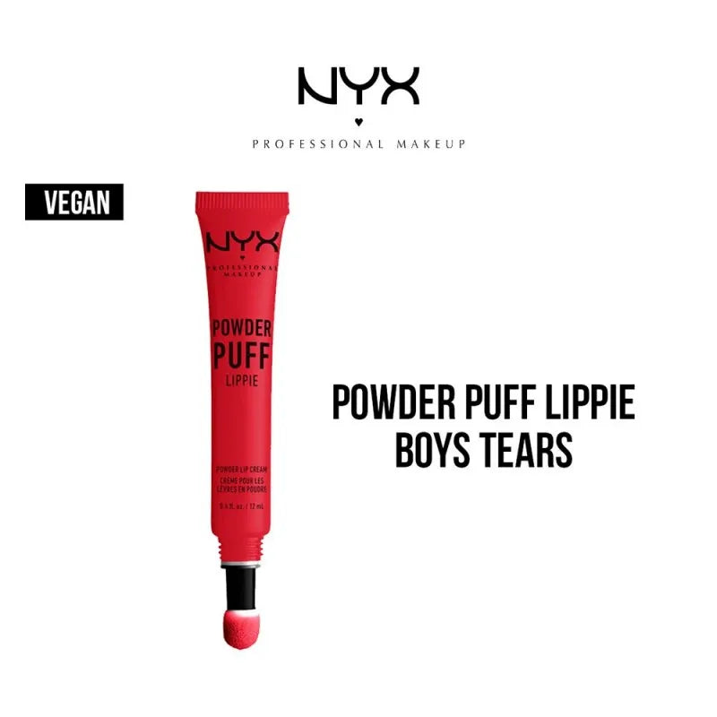 nyx powder puff lippie lip cream, boys tears main image