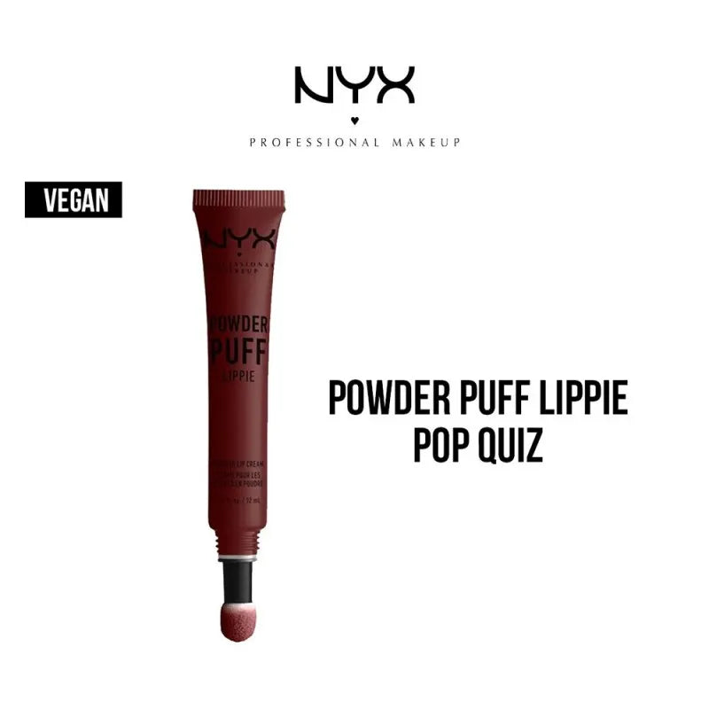 nyx powder puff lippie lip cream, pop quiz main image