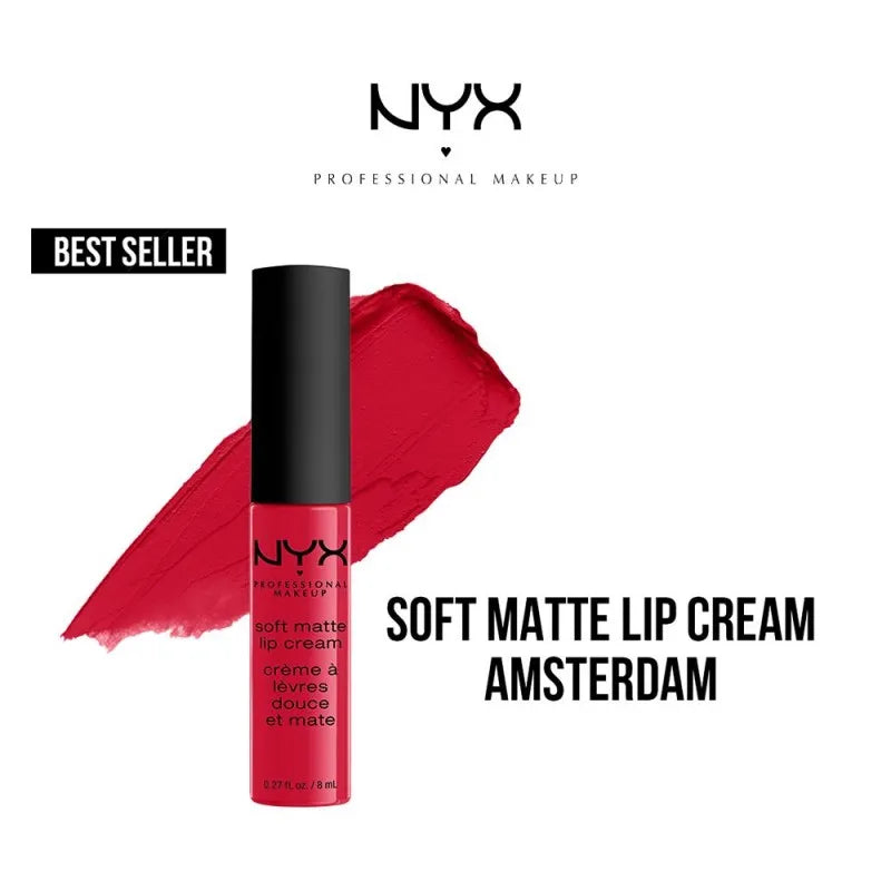 nyx soft matte lip cream, 01 amsterdam main image