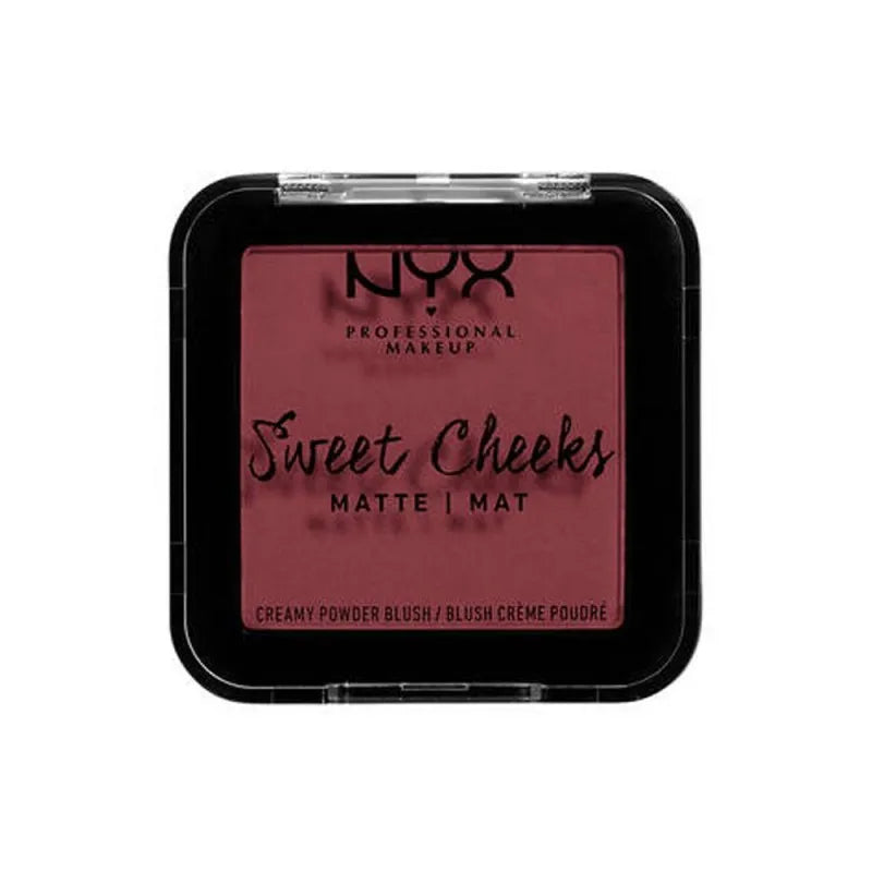 nyx sweet cheeks creamy powder matte blush, boom & blush image2