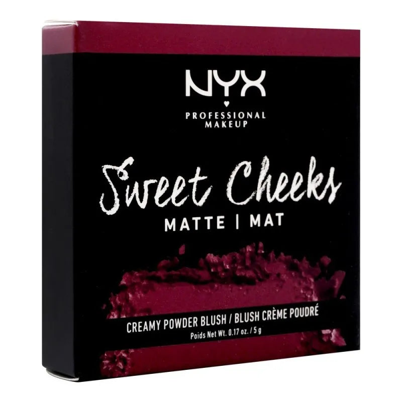 nyx sweet cheeks creamy powder matte blush, boom & blush image3