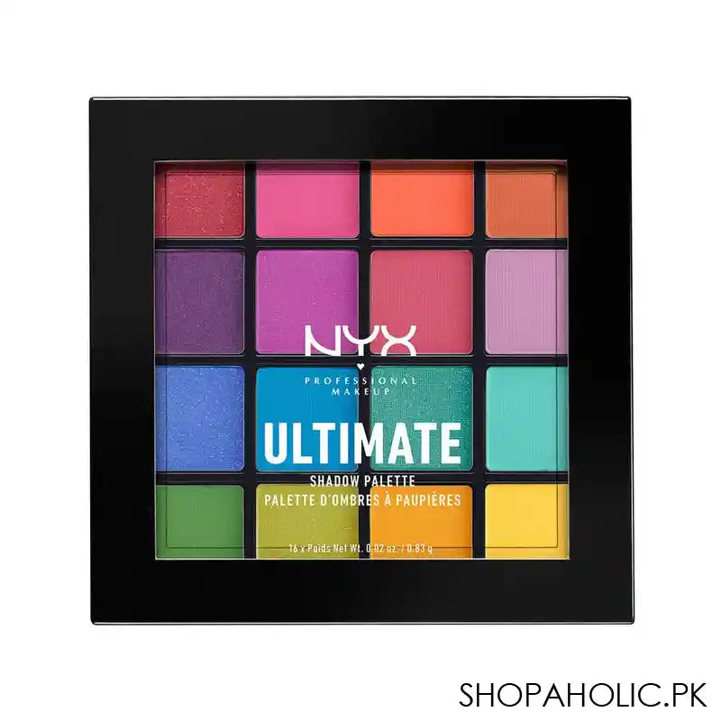 NYX Ultimate Eyeshadow Palette, 04 Brights - Main Image