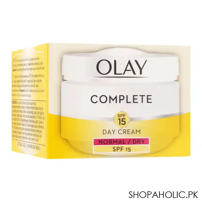 Olay Complete Normal/Dry SPF 15 Day Cream, Hydrates, Nourishes & Protects Skin, 50ml - Main Image