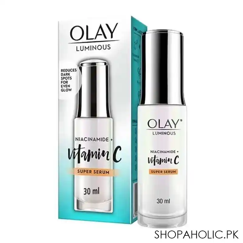 olay luminous niacinamide + vitamin c super serum, 30ml main image