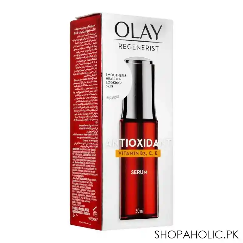 olay regenerist antioxidant vitamin b3, c, e serum, 30ml main image