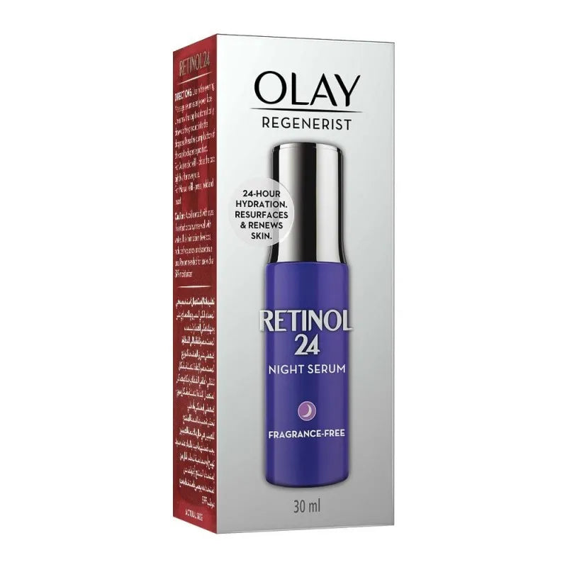 olay regenerist retinol 24 night serum, fragrance free, 30ml image2