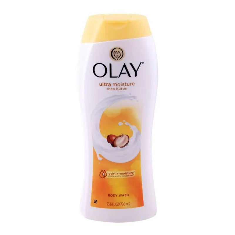 olay ultra moisture shea butter body wash, lock in moisture, 700ml main image