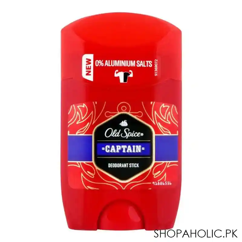 old spice captain deodorant stick, for men, 50ml main image