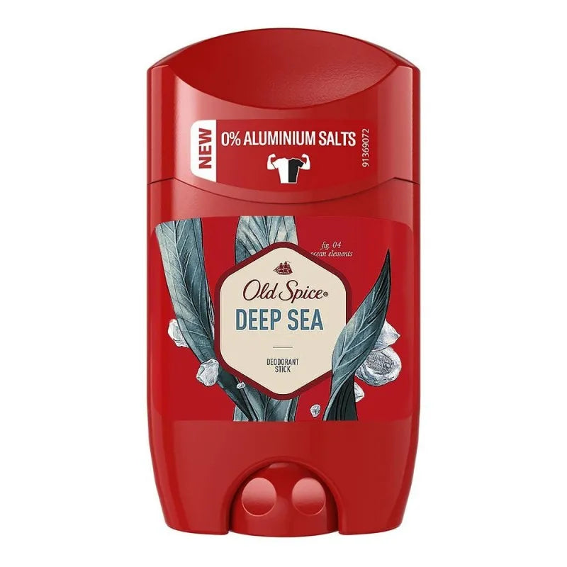 old spice deep sea, 0% aluminium salts deodorant stick, for men, 50ml main image