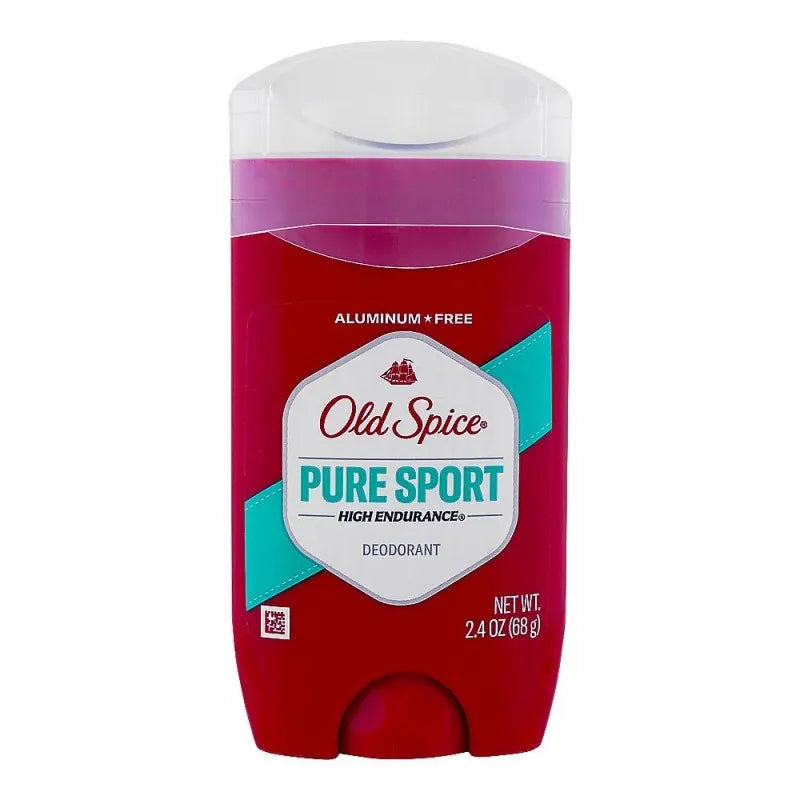 old spice pure sport aluminum free high endurance deodorant stick, for men, 68g main image