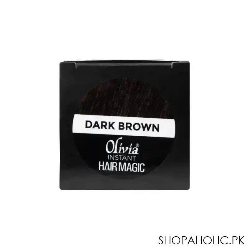 olivia instant hair magic full hair coverage hair building fibers, dark brown image5