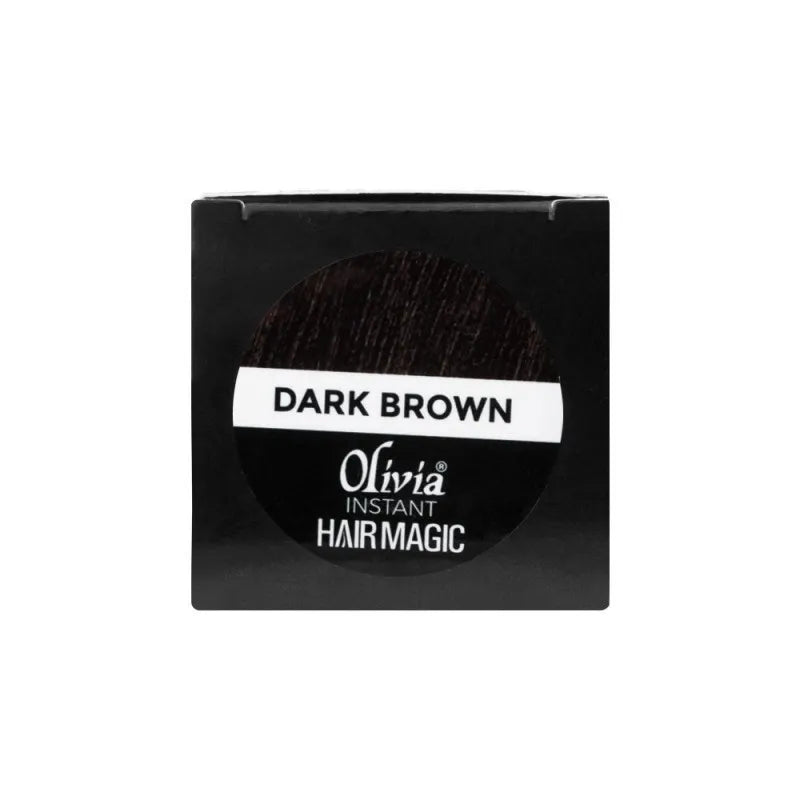 olivia instant hair magic full hair coverage hair building fibers, dark brown image5