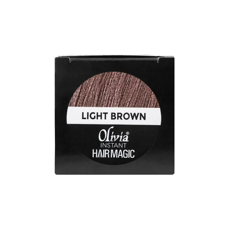 olivia instant hair magic full hair coverage hair building fibers, light brown image5