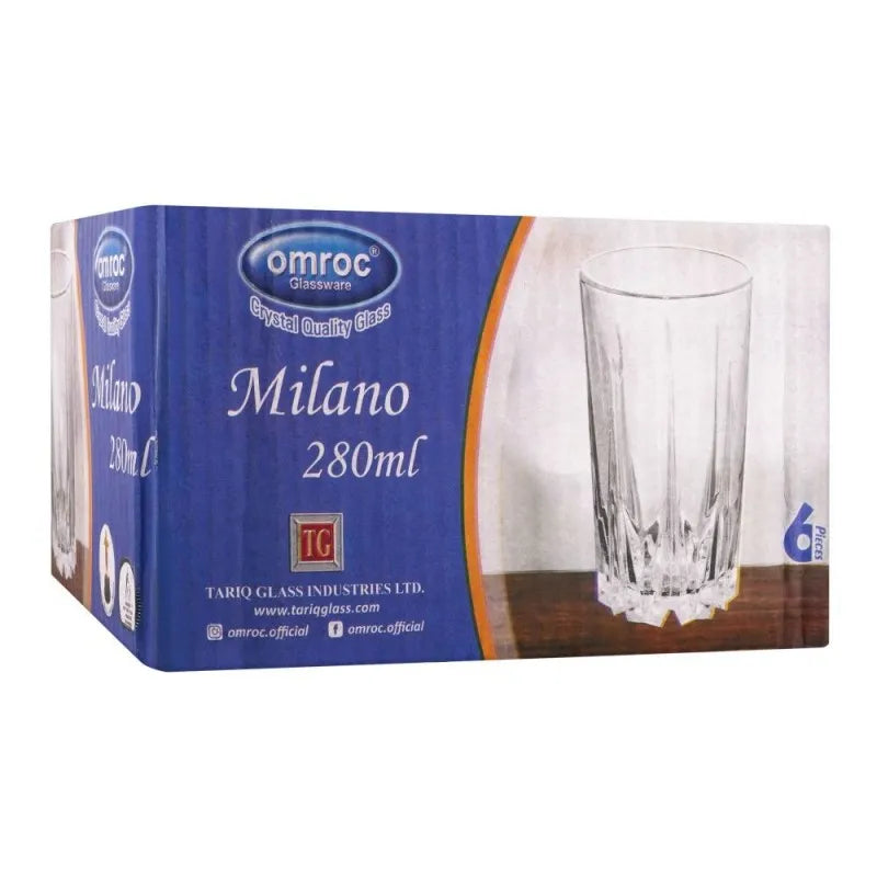 omroc milano tumbler glass, 280ml image2