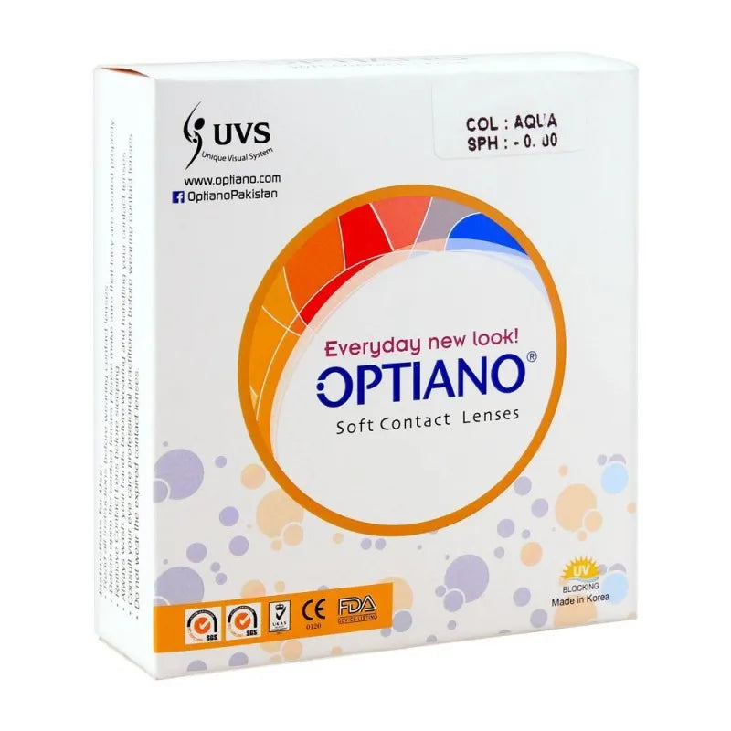 optiano soft color contact lenses, aqua image2