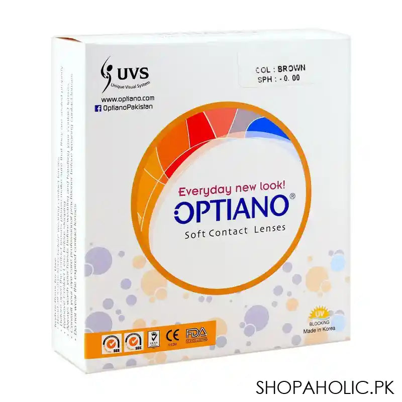 Optiano Soft Color Contact Lenses, Brown - Main Image