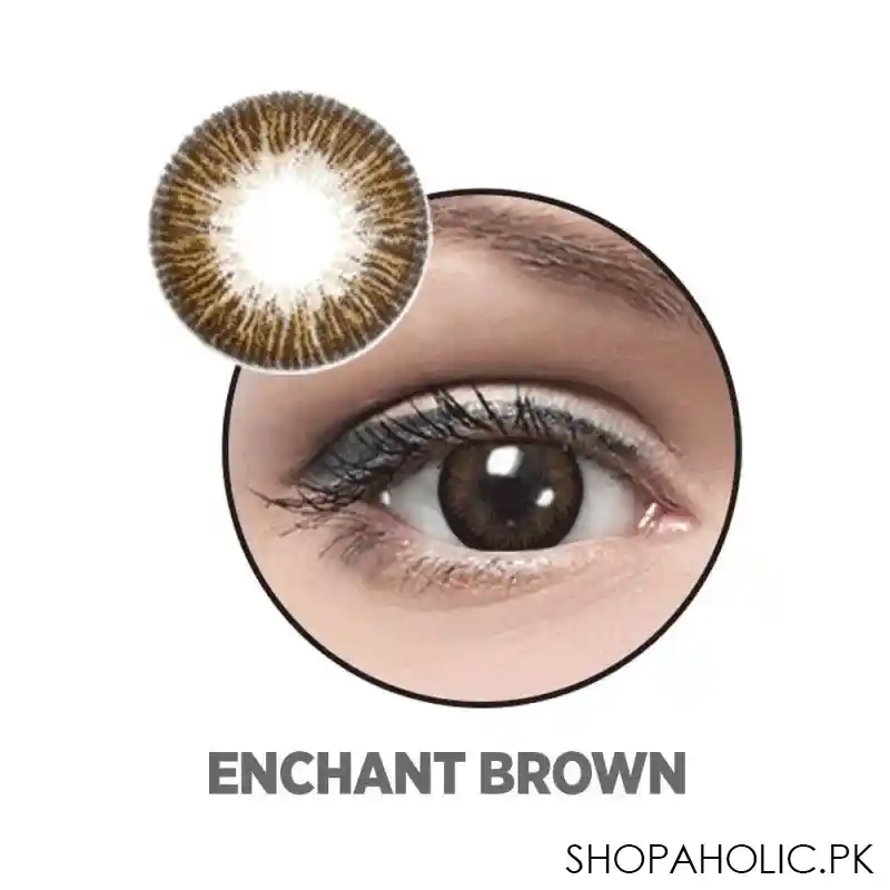 optiano soft color contact lenses, enchant brown main image